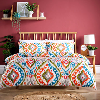 OLIVIA ROCCO Parure de Lit Luxe Ultra Doux Coton Riche Entretien Facile Confortable Housse de Couette et Taies d'Oreiller Incluses en Tailles Simple Double King