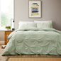 Housse de Couette Microfibre Vert Sauge avec Taies d'Oreiller Douce Respirante Facile d'Entretien par OLIVIA ROCCO