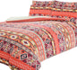OLIVIA ROCCO Aztec Print Teddy Duvet Set With Reversible Sherpa Fleece Fur Luxurious