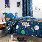 OLIVIA ROCCO Space Explorer Kids Duvet Cover Set With Pillowcase 100% Microfibre Bedroom Refresh Easy-Care Comfort