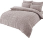 Parure de lit réversible imprimé feuilles en polaire Teddy, polaire Sherpa ultra douce pour lits simples, doubles ou King Size, par OLIVIA ROCCO