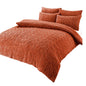 Parure de lit réversible imprimé feuilles en polaire Teddy, polaire Sherpa ultra douce pour lits simples, doubles ou King Size, par OLIVIA ROCCO