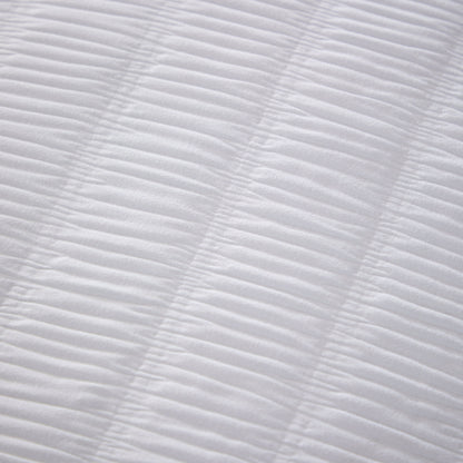 OLIVIA ROCCO Belgravia White Microfibre Duvet Cover Set With Pillowcases Soft Easy Care