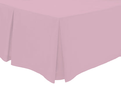OLIVIA ROCCO Basics Fitted Pleated Valance Sheet Indus Valley Cotton Blend OEKO-TEX