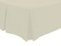OLIVIA ROCCO Basics Fitted Pleated Valance Sheet Indus Valley Cotton Blend OEKO-TEX