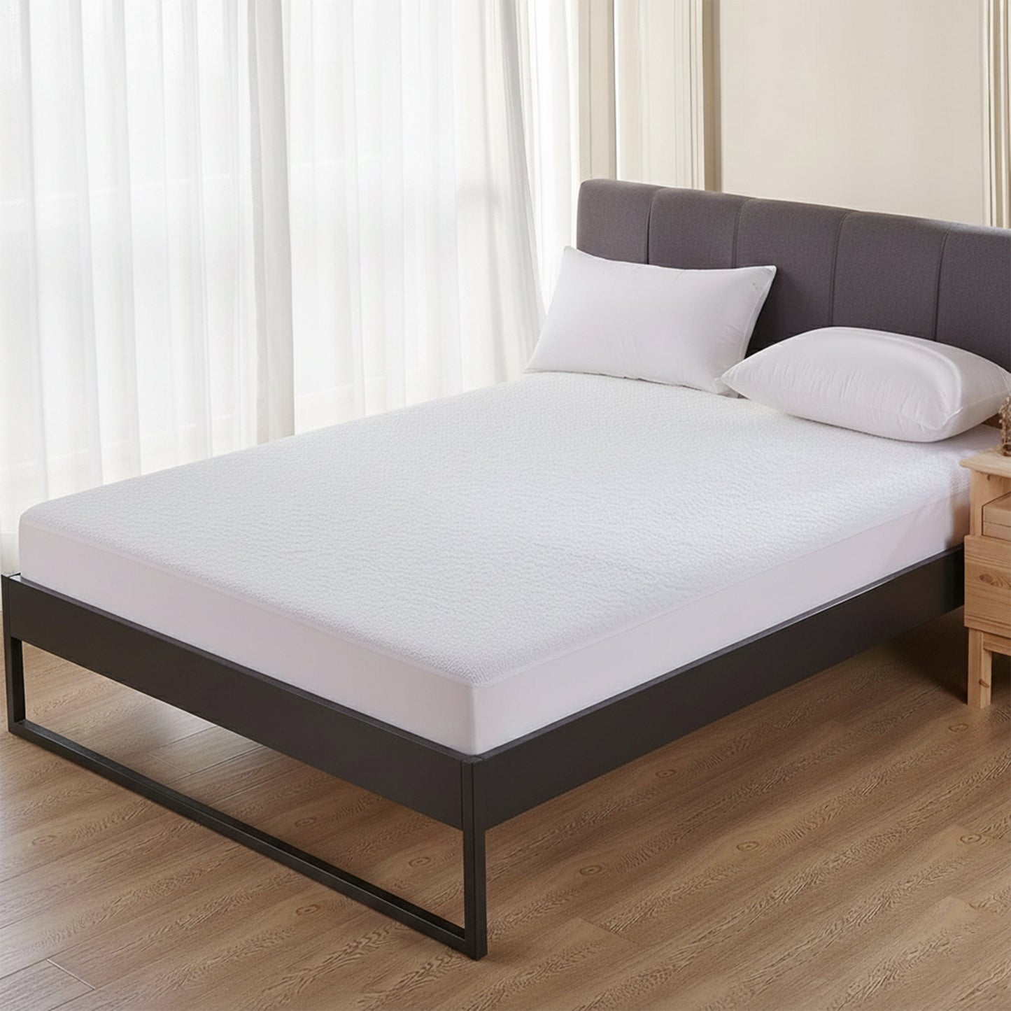 Protège-matelas imperméable en éponge avec jupe profonde, très absorbant, silencieux et confortable, toutes tailles de lit, certifié OEKO-TEX par OLIVIA ROCCO