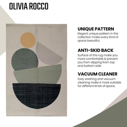 Tapis imprimé Tokyo Design Moderne Antidérapant Doux Durable pour Salon Chambre Bureau par OLIVIA ROCCO