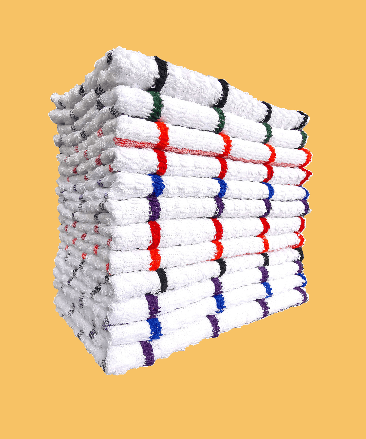 OLIVIA ROCCO Catering Grade Terry Tea Towels Pack Of 12 100% Indus Valley Cotton Super Soft Easy-Care Home Essential