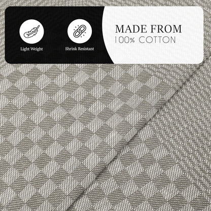 Lot de 5 torchons en coton 100% grand format super absorbants séchage rapide résistants à carreaux pour cuisine maison et usage professionnel par OLIVIA ROCCO
