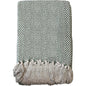 OLIVIA ROCCO Cotton Throw Super Soft Lightweight Eco Friendly Recycled Cotton For Sofa