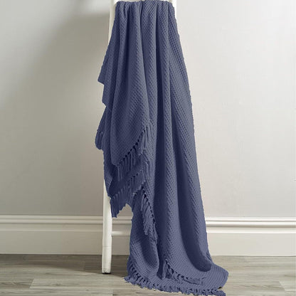 OLIVIA ROCCO Cotton Throw Super Soft Lightweight Eco Friendly Recycled Cotton For Sofa