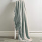 OLIVIA ROCCO Cotton Throw Super Soft Lightweight Eco Friendly Recycled Cotton For Sofa