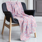 OLIVIA ROCCO Rainbow Teddy Fleece Throw For Kids 130 X 180 Cm Large Soft Blanket For Beds