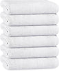 OLIVIA ROCCO Bath Sheets 500GSM Ultra Soft Super Absorbent Quick Dry Cotton White Grey Hotel-Quality Deep Fitted Easy-Care