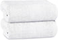 OLIVIA ROCCO Bath Sheets 500GSM Ultra Soft Super Absorbent Quick Dry Cotton White Grey Hotel-Quality Deep Fitted Easy-Care