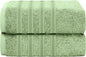 OLIVIA ROCCO Ritz Viscose Stripe Towels Super Soft Cotton Highly Absorbent Jumbo Bath