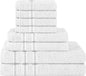 OLIVIA ROCCO Ritz Viscose Stripe Towels Super Soft Cotton Highly Absorbent Jumbo Bath