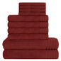 Ensemble de 10 serviettes de luxe Monaco en coton égyptien 500 GSM avec 4 gants de toilette, 4 serviettes à main et 2 serviettes de bain pour la salle de bain par OLIVIA ROCCO