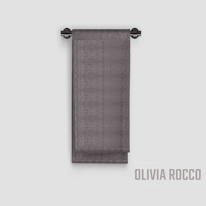 OLIVIA ROCCO Pack Of 4 Large Quick-Drying Indus Valley Cotton Bath Sheets 80x140cm