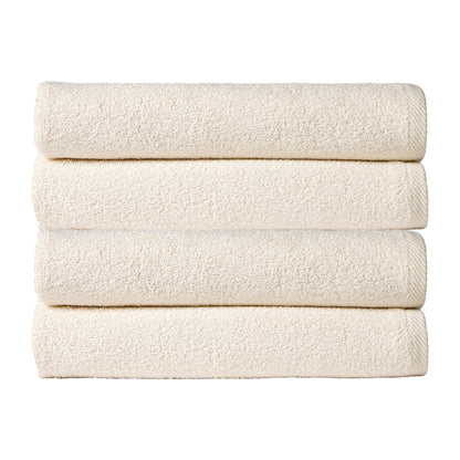 OLIVIA ROCCO Pack Of 4 Large Quick-Drying Indus Valley Cotton Bath Sheets 80x140cm