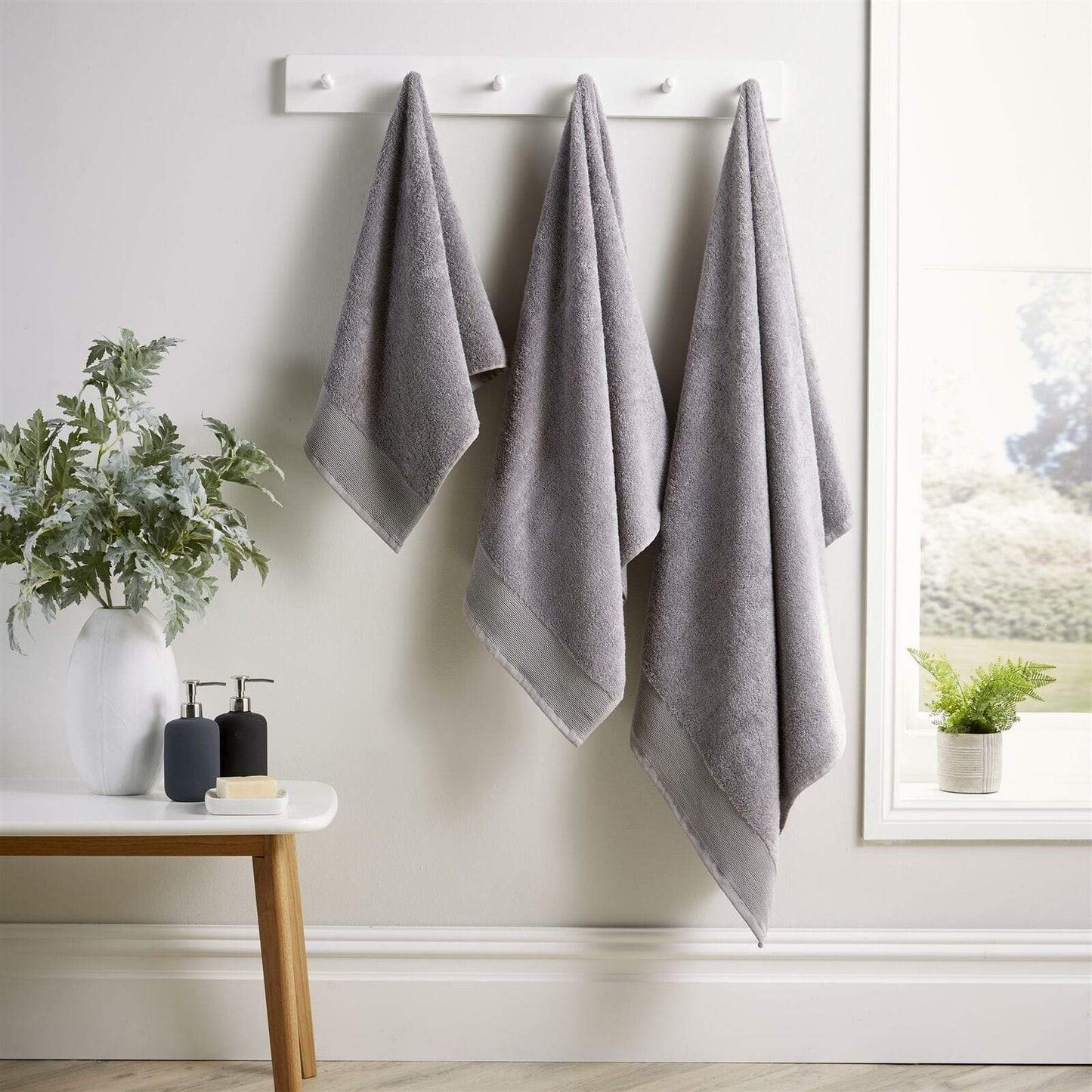 OLIVIA ROCCO Bamboo Cotton Luxury 600GSM Bath Towels Eco Friendly Highly Absorbent