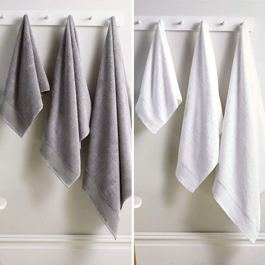 OLIVIA ROCCO Bamboo Cotton Luxury 600GSM Bath Towels Eco Friendly Highly Absorbent