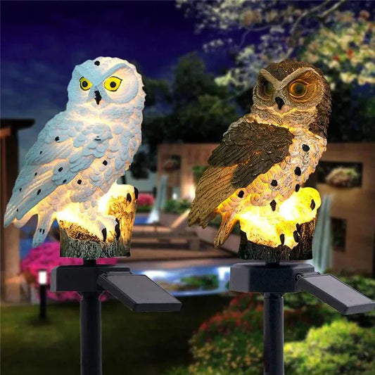 Owl Lights Solar Powered Garden Decoration Lamp Waterproof
