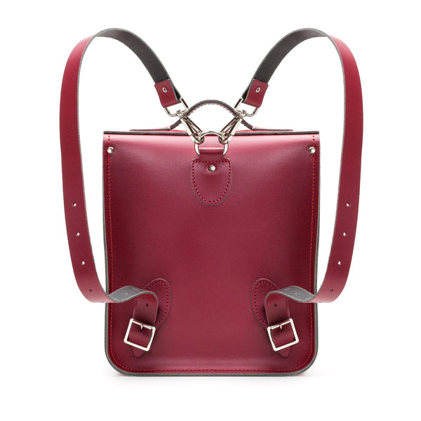 Handmade Leather City Backpack - Oxblood