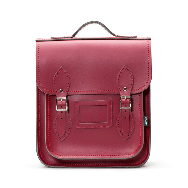 Handmade Leather City Backpack - Oxblood