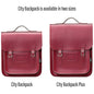 Handmade Leather City Backpack - Oxblood
