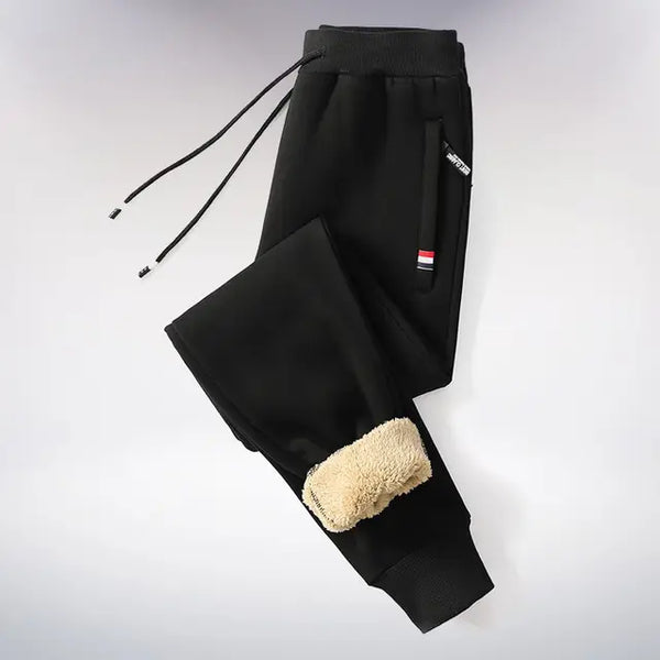 Pantalon décontracté chaud en laine d'agneau