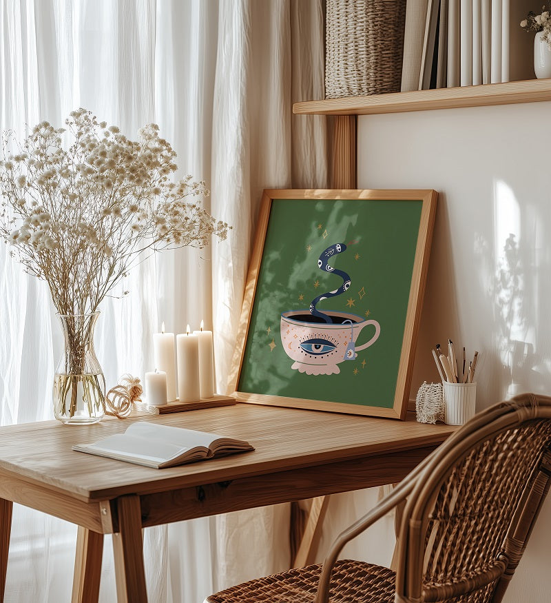 TEA LEAVES EVIL EYE PRINT