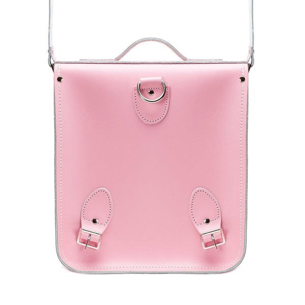 Handmade Leather City Backpack - Pastel Pink