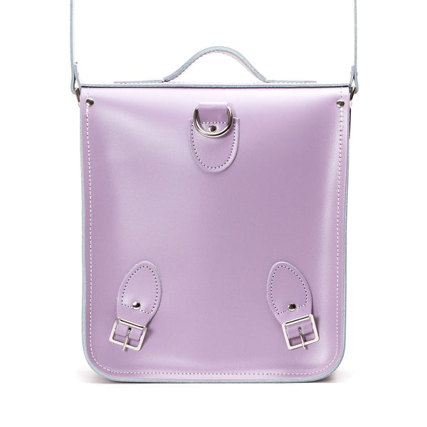Handmade Leather City Backpack - Pastel Violet