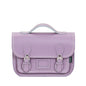 Leather Midi Satchel - Pastel Violet