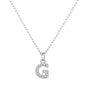 Pave Initial Necklace Letter G Created with Zircondia® Crystals