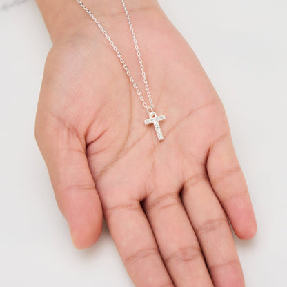 Pave Initial Necklace Letter T Created with Zircondia® Crystals