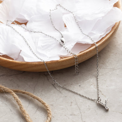 Pave Initial Necklace Letter Y Created with Zircondia® Crystals