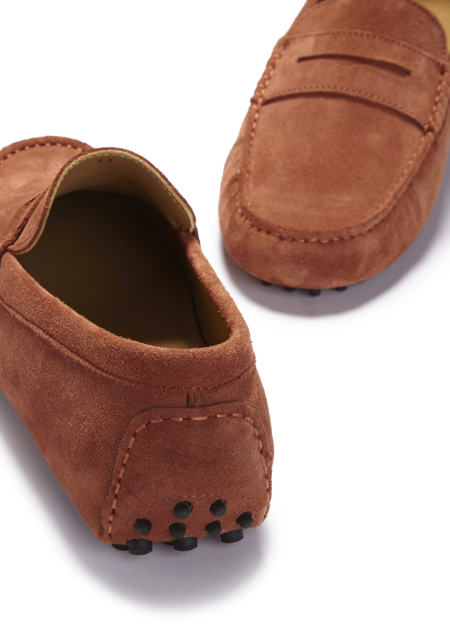 Penny Driving Loafers, rust suede