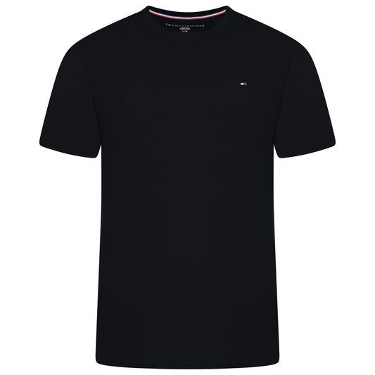 Tommy Hilfiger Flag Embroidery Fitted Crew Neck T-Shirt