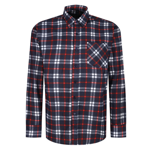 Chemise à Carreaux en Coton Gratté ButtonFresh