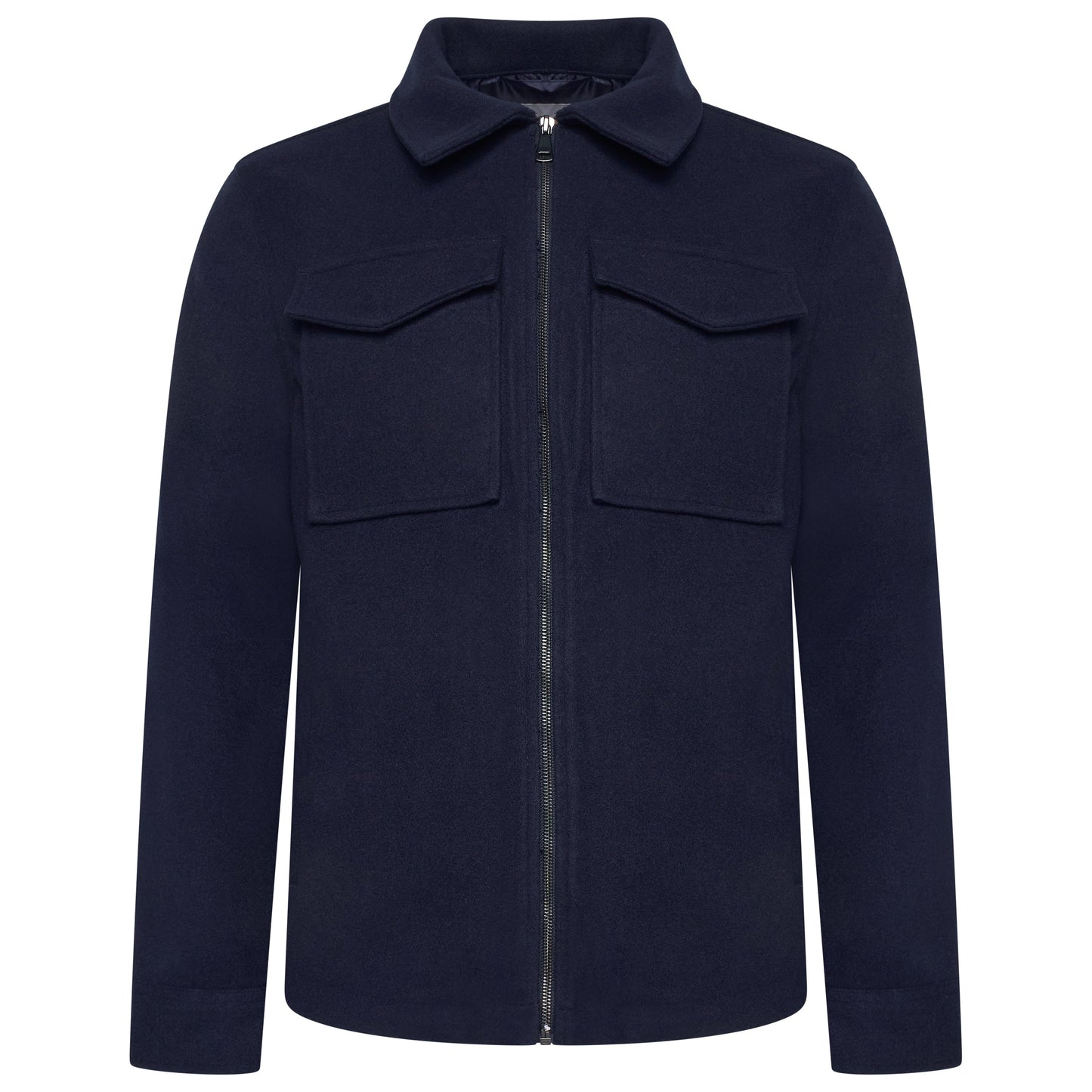 Brushed Winter Jacket with Pockets