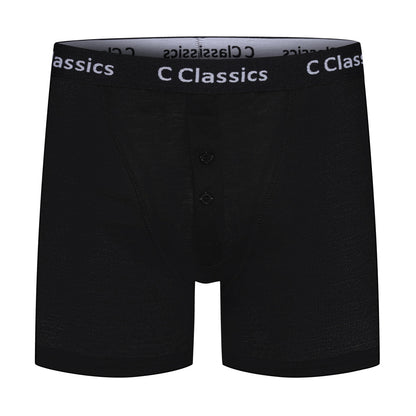 C Classics Lot de 3 boxers à braguette boutonnée