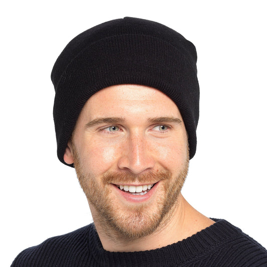 Tom Franks Bonnet Tricoté avec Revers