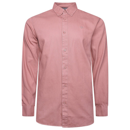 Chemise à manches longues et logo brodé TL London