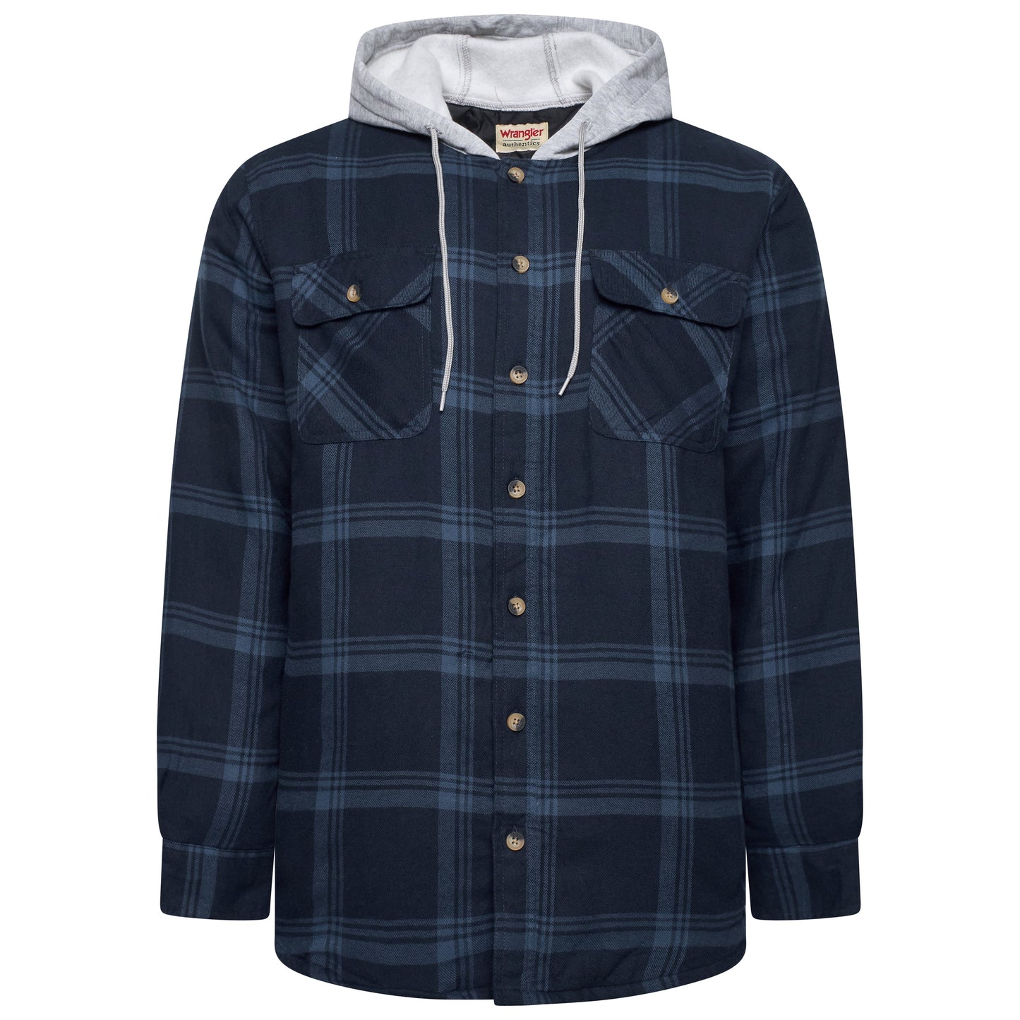Wrangler Padded Hooded Shirt Jacket