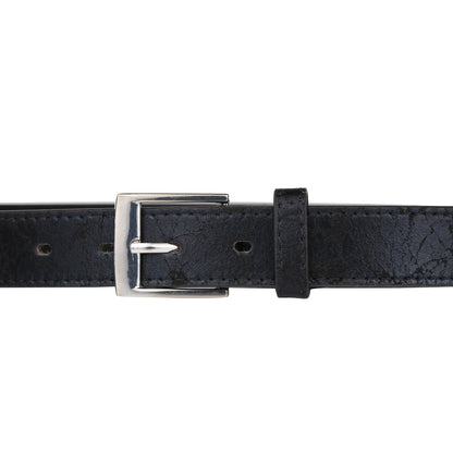 Ceinture en cuir reconstitué au motif antique, largeur 1 pouce, couleur forêt