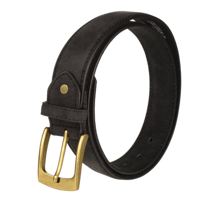Ceinture en cuir nubuck contrecollé Forest de 1,25 po de large