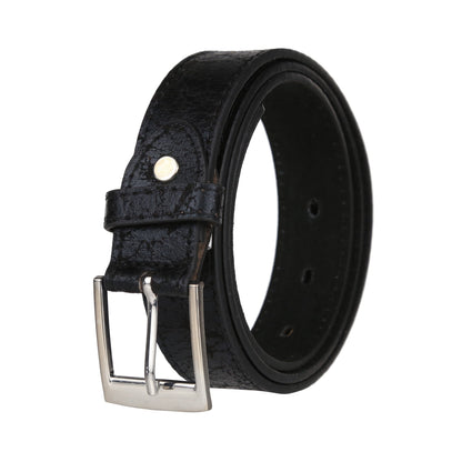Ceinture en cuir reconstitué au motif antique, largeur 1 pouce, couleur forêt