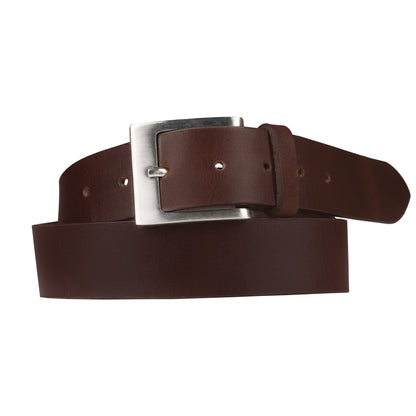 Ceinture en cuir pleine fleur Outback 3,8 cm de large à boucle carrée